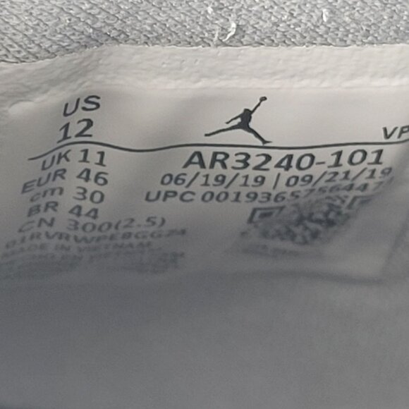 Nike Air Jordan 34 Unite 2019 Men\'s White Silver Shoes AR3240-101 US Size 12 main image 7